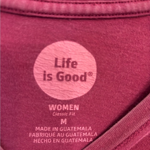 Life Is Good Cat Tee “Be The Person Your Dog Thinks You Are” Women’s Size M - Picture 3 of 4